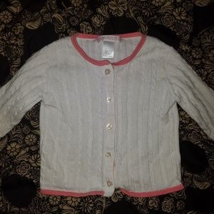 3/6 mo Janie & Jack girls button sweater